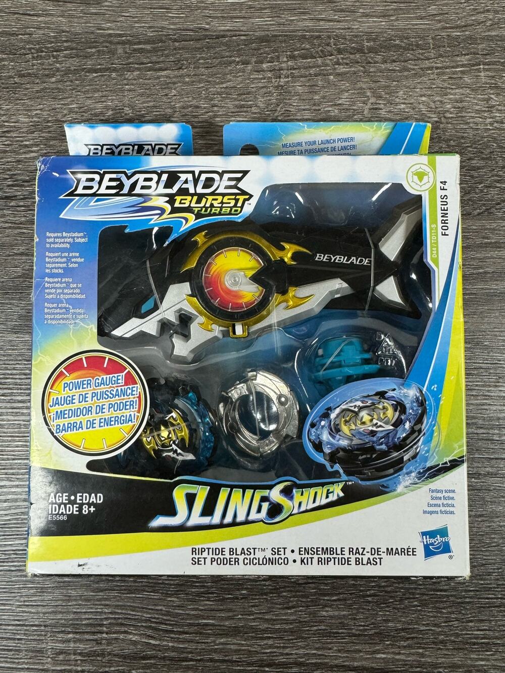 Beyblade Burst Turbo Sling Shot Riptide Blast Set Age 8+ Power Gauge New Hasbro